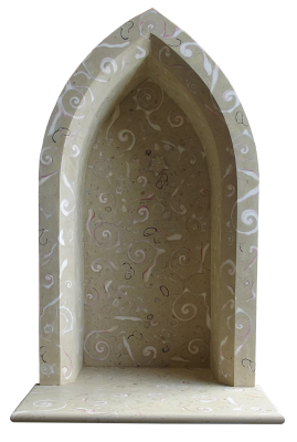Custom Beige Conch Stone Niche