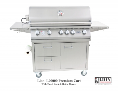 Lion L90000 Premium BBQ Grill and Cart