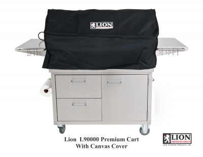 Lion L90000 Premium BBQ Grill and Cart with Canvas Cover